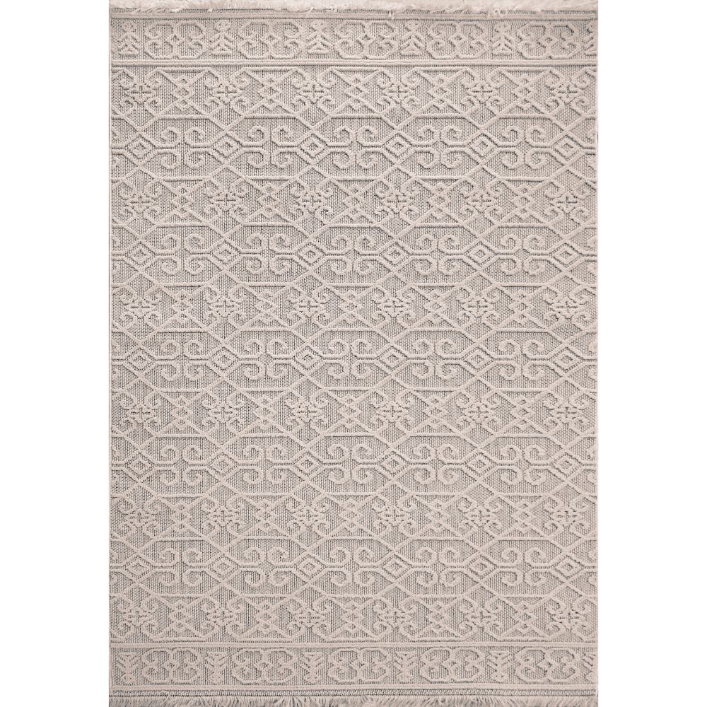 Dynamic Rugs 3609-109 Seville 7.10 Ft. X 10 Ft. Rectangle Rug in Ivory/Soft Grey